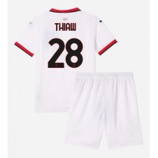 AC Milan Malick Thiaw #28 Bortedraktsett Barn 2024-25 Kortermet (+ korte bukser)